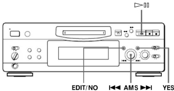SONY MDSS707 - Dividing Recorded Tracks (Divide Function) - 2