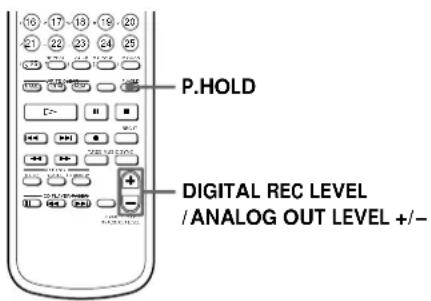 SONY MDSJA20ES - Adjusting the Recording Level - 2
