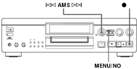 SONY MDSJA20ES - Inscription des numérores de plaque pendant l'enregistrement (Marquage de plage) - 1