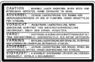 SONY MDSJA20ES - WARNING - 1