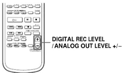 SONY MDSJA20ES - Adjusting the playback level - 1