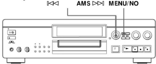 SONY MDSJA20ES - Sélection du nombre de bits - 1