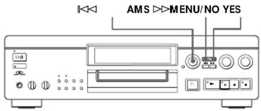 SONY MDSJA20ES - Effacement d'un enregistrement (Fonction Erase) - 1