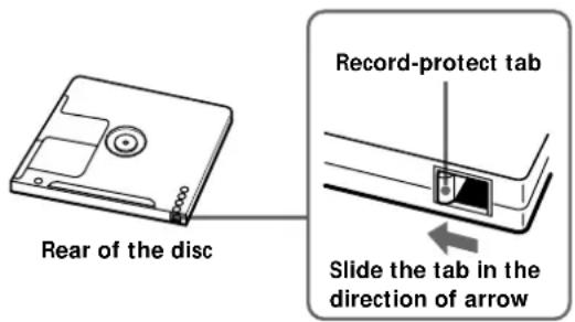 SONY MDSJA20ES - To protect an MD against accidental erasure - 1