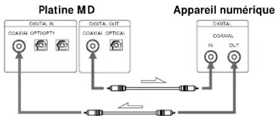 SONY MDSJA20ES - Quand vous utilisez des cables optiques - 2