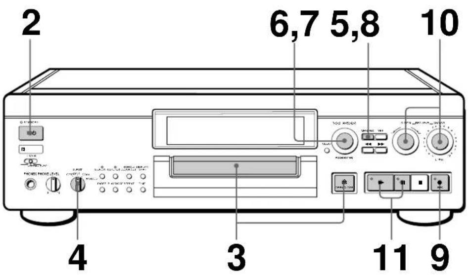 SONY MDSJA20ES - Recording on an MD - 1