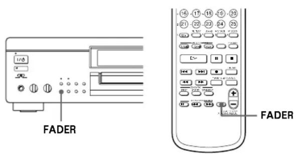 SONY MDSJA20ES - Fading In and Out (Fader) - 1