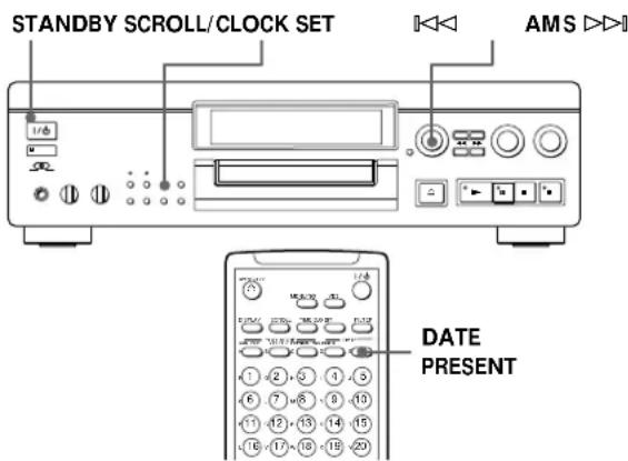 SONY MDSJA20ES - Réglage de l'horloge - 1