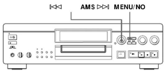 SONY MDSJA20ES - Changement de la vitesse (fonction de réglage de vitesse) - 1
