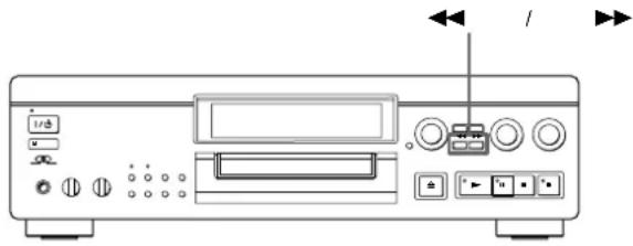 SONY MDSJA20ES - Locating a Particular Point in a Track - 1