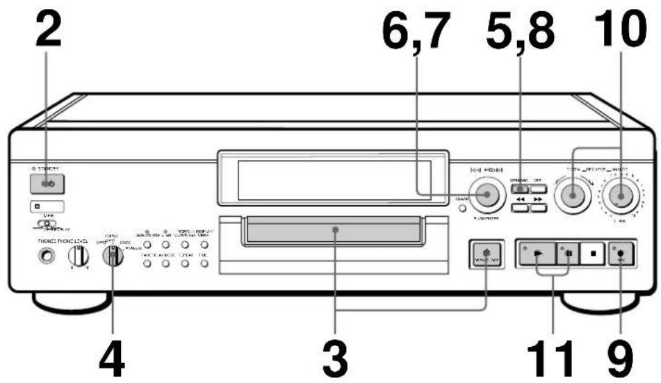 SONY MDSJA20ES - Enregistrement sur un MD - 1