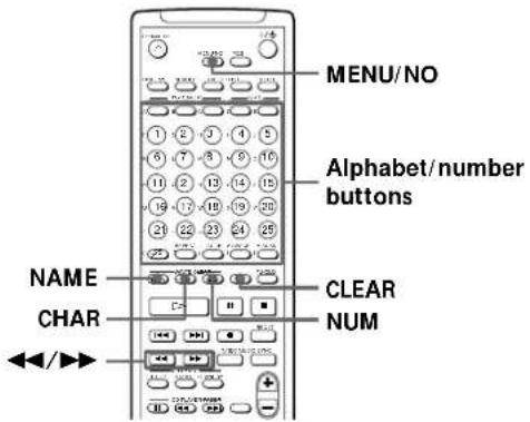 SONY MDSJA20ES - Labeling tracks and MDs with the remote - 1