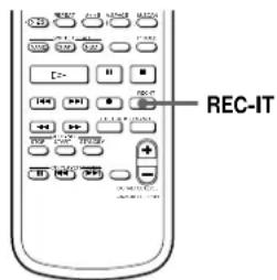 SONY MDSJA20ES - Recording the Current CD Track (REC-IT Function) - 1