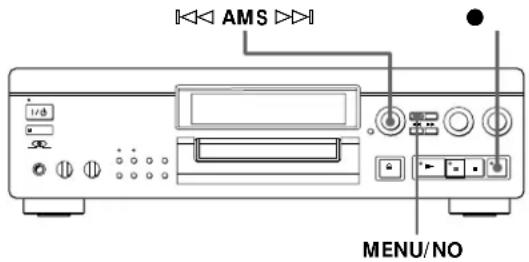 SONY MDSJA20ES - Marking Track Numbers While Recording (Track Marking) - 1