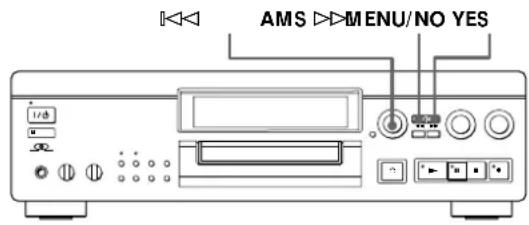 SONY MDSJA20ES - Déplacement d'une plage enregistrée (Fonction Move) - 2