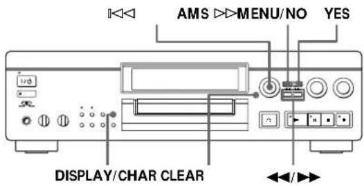 SONY MDSJA20ES - Labeling Recordings (Title Function) - 1