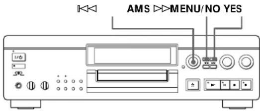 SONY MDSJA20ES - Annulation du dernier montage (Fonction Undo) - 1