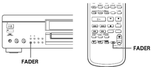 SONY MDSJA20ES - Entrée et sortie d'enregistrement en fondu (Fondu) - 1