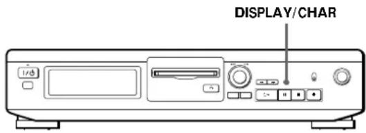 SONY MDSJE320 - Using the Display - 1