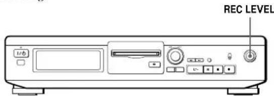 SONY MDSJE320 - Adjusting the Recording Level - 1