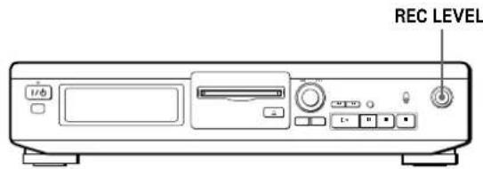 SONY MDSJE320 - Réglage du niveau d'enregistrement - 1