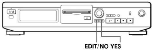 SONY MDSJE320 - Undoing the Last Edit (Undo Function) - 1