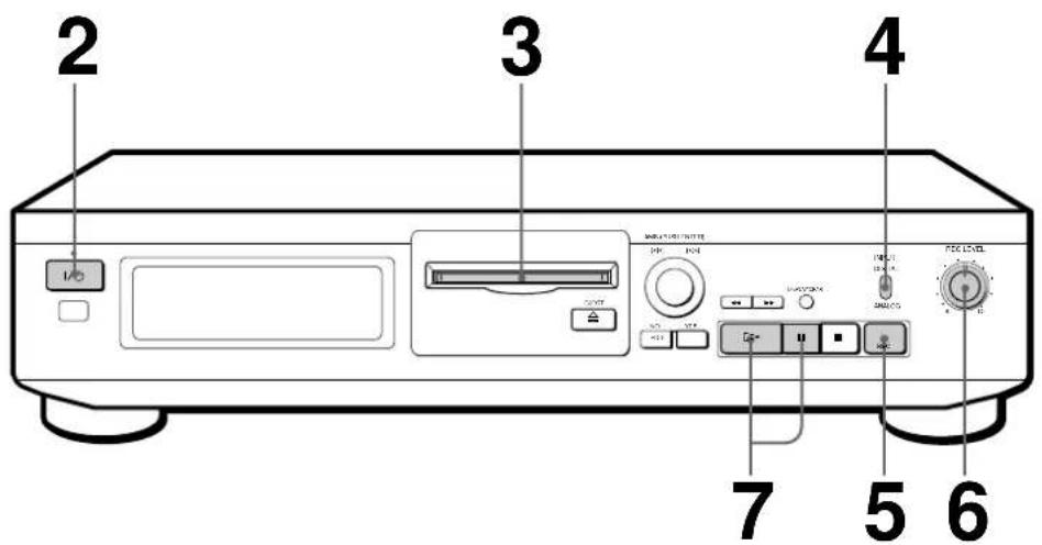 SONY MDSJE320 - Recording on an MD - 1