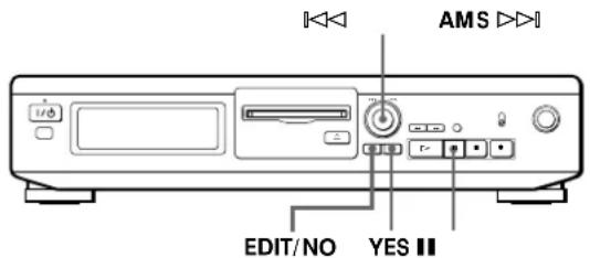 SONY MDSJE320 - Division d'une plage enregistrée (Fonction DIVIDE) - 2