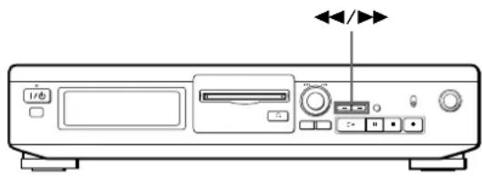 SONY MDSJE320 - Locating a Particular Point in a Track - 1