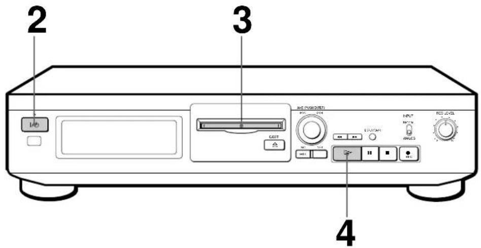 SONY MDSJE320 - Lecture d'un MD - 1