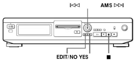 SONY MDSJE320 - Combaison de plusieurs plages enregistrées (Fonction COMBINE) - 2