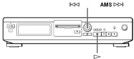 SONY MDSJE320 - Localisation d'une plage donnée - 1