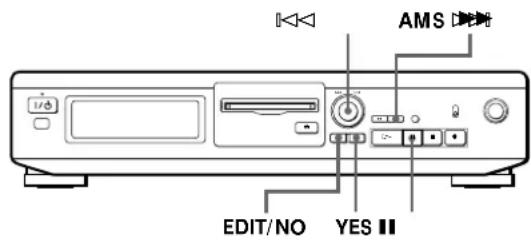 SONY MDSJE320 - Effacement d'un passage d'une plaque (Fonction A-B Erase) - 2