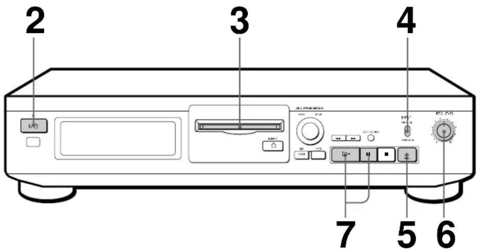 SONY MDSJE320 - Enregistrement d'un MD - 1