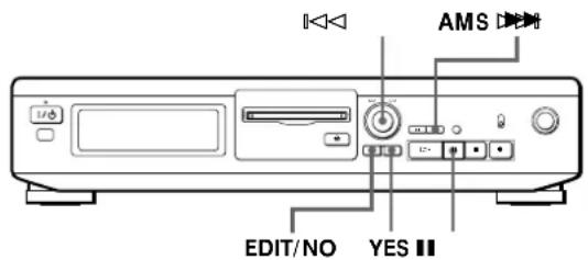 SONY MDSJE320 - Erasing a Part of a Track (A-B Erase Function) - 2