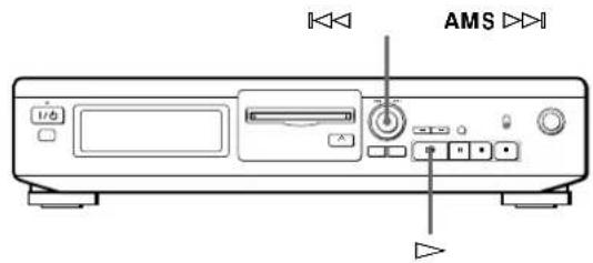 SONY MDSJE320 - Locating a Specific Track - 1