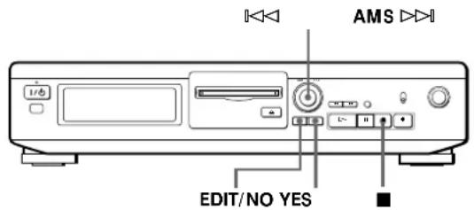 SONY MDSJE320 - Combining Recorded Tracks (Combine Function) - 2