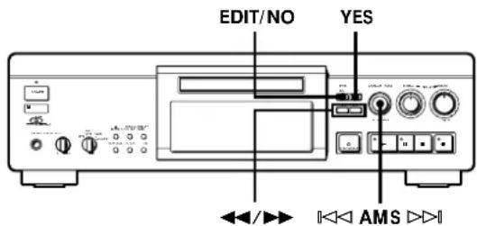 SONY MDSJA30ES - Erasing a Part of a Track (A-B Erase Function) - 2