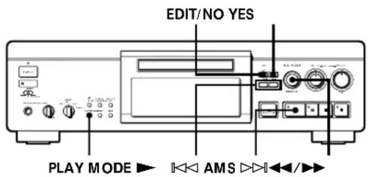 SONY MDSJA30ES - Création d'un programme (Lecture programmée) - 1