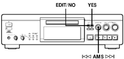 SONY MDSJA30ES - Effacement d'un enregistrement (Fonction Erase) - 1