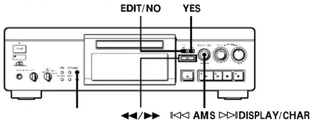 SONY MDSJA30ES - Titrage d'un enregistrement (Fonction Title) - 1