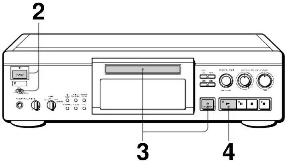 SONY MDSJA30ES - Lecture d'un MD - 1