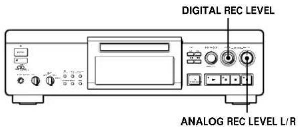 SONY MDSJA30ES - Adjusting the Recording Level - 1