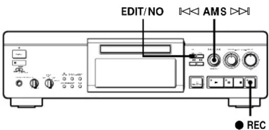 SONY MDSJA30ES - Inscription des numérores de    plage pendant    I'enregistrement (Marquage de    plage) - 1