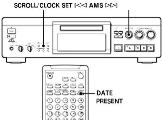 SONY MDSJA30ES - Réglage de l'horloge - 1