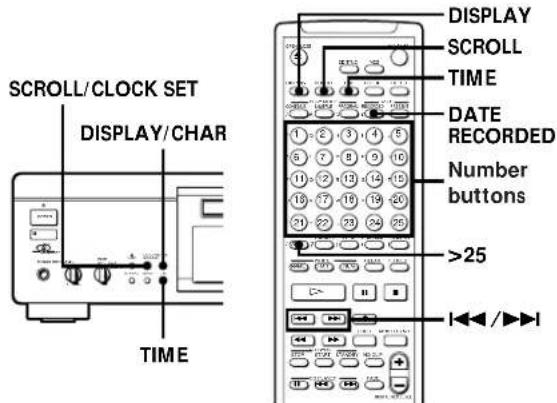 SONY MDSJA30ES - Using the Display - 1