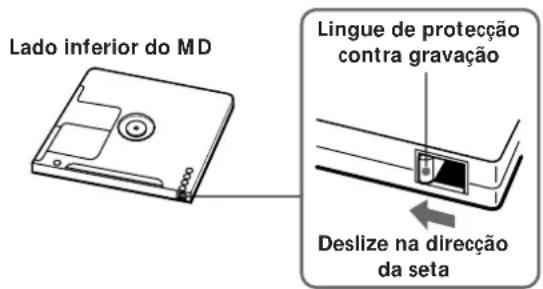 SONY MDSS40 - Para prevenir o apagamento accidental do material gravado - 1