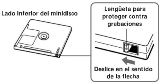 SONY MDSS40 - Para evaporar un bomrado accidental del material grabado - 1