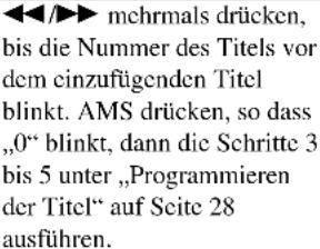 SONY MDSJE640 - Ändern des Programminhalts - 2