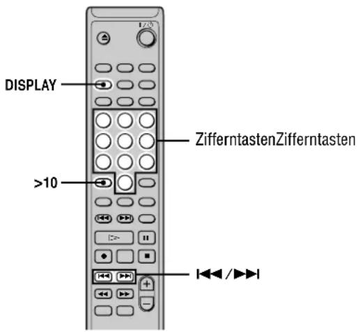 DISPLAY ZifferntastenZifferntasten >10 ◄◄◄/►►►